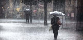 Σε ισχύ κίτρινη προειδοποίηση για καταιγίδες