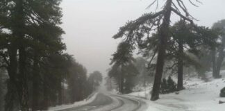 Έρχονται τα πρώτα χιόνια στο Τρόοδος – Αναμένονται βροχές και καταιγίδες – Δείτε πρόβλεψη καιρού