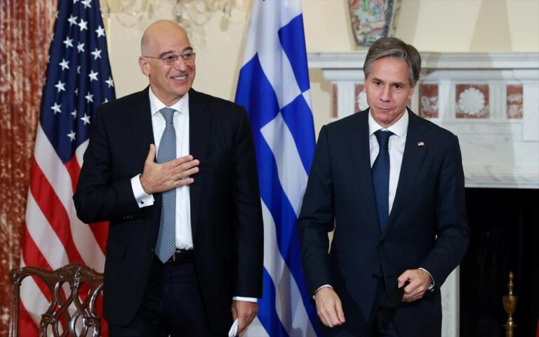 Οι εξελίξεις στην Ανατολική Μεσόγειο στη συνάντηση Μπλίνκεν – Δένδια