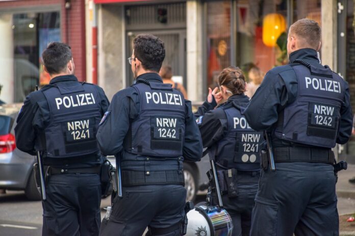 Düsseldorf,,germany.,mar9,2024.,the,north,rhine Westphalia,(nrw),state,police,(polizei)on