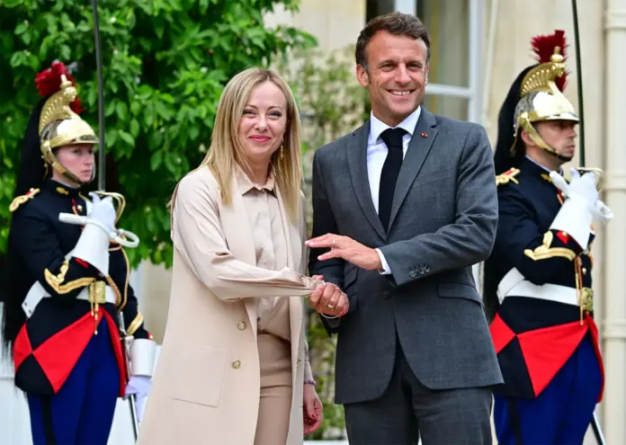 Meloni Macron Makron