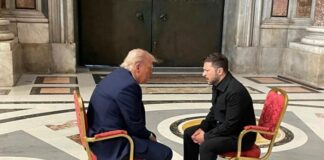 Τραμπ: «Πολύ σύντομα» μια συνάντηση Πούτιν – Ζελένσκι Tramp zelensky 696x522