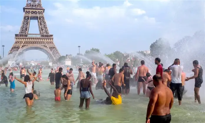 July europe heat wave paris