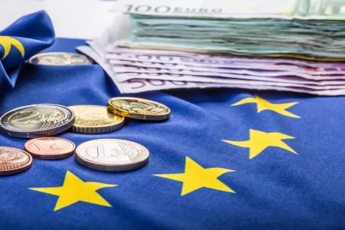 Money euro eu flag