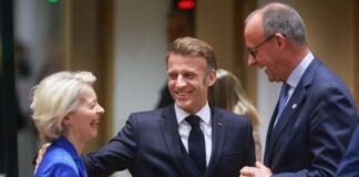 Μακρόν: Συνάντηση με Ζελένσκι, Στάρμερ και Μερτς τη Δευτέρα καθώς προχωρούν οι διαπραγματεύσεις Ursula makron meits