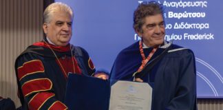 Επίτιμος διδάκτωρ του Πανεπιστημίου Frederick ο γλύπτης Κώστας Βαρώτσος IMG