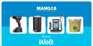 Συνεργασία Wolt με Mangas Home Improvement Wolt Mangas