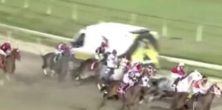 ΒΙΝΤΕΟ: Χάος σε ιππόδρομο – Οι αναβάτες βρήκαν μπροστά τους ένα… ασθενοφόρο Aloga ippo