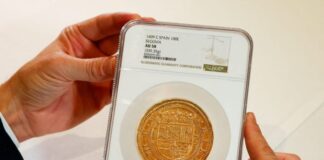 Ελβετία: Ισπανικό χρυσό κέρμα του 1609 βγαίνει στο σφυρί και αναμένεται να σπάσει κάθε ρεκόρ Elvetia xryso kerma 696x468
