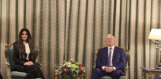 ΦΩΤΟ: Στο Προεδρικό Μέγαρο η Κίμπερλι Γκιλφόιλ – Υπέβαλε τα διαπιστευτήριά της στον Κ. Τασούλα Kimberly tasoulas
