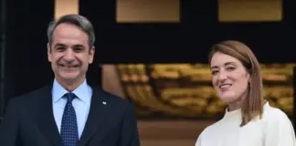 Μητσοτάκης προς Μέτσολα: Η Ευρώπη να στείλει μήνυμα ότι παίρνει την ασφάλειά της στα σοβαρά Mitsotakis metsola eurok 6754352.jpg