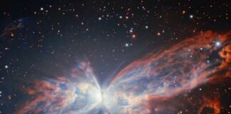 Το «Νεφέλωμα Πεταλούδα» λάμπει ξανά: Εντυπωσιακή εικόνα από το Gemini South Nefelomapetaloudas