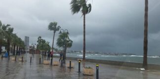 Η Πάφος δέχτηκε τα μεγαλύτερα ύψη βροχής κατά το βαρομετρικό χαμηλό BYRON Paphos mobilises crews ahead of Storm Byron