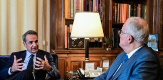 «Συγκρατημένα αισιόδοξος» για τους αγρότες ο Μητσοτάκης Mitsotakis tasoulas 3 696x464