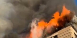 ΗΠΑ: Στις φλόγες έχει παραδοθεί ένα κτίριο στο Μανχάταν (Βίντεο) Pirkagia ktirio manhatan