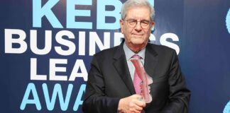 ιμητικό βραβείο για το έργο και τη συνολική προσφορά στην επιχειρηματικότητα στον Bασίλη Ρολόγη Rologis keve