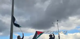 Διαδηλωτές και ισχυρές αστυνομικές δυνάμεις στη Σούδα για το Crown Iris (ΒΙΝΤΕΟ) Souda4.jpg (1)