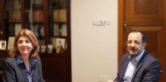 Κυπριακό: Aισιόδοξη η Ολγκίν μετά τη συνάντηση με Χριστοδουλίδη – Βλέπει καλό σημάδι τη συνάντηση ηγετών Xrist olgkin nea