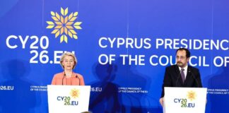 Χριστοδουλίδης: Θα πετύχει η κυπριακή Προεδρία – Φον ντερ Λάιεν: Η Ευρώπη πλοηγείται σε ταραγμένα πολιτικά ύδατα XRIST OYRSOULA PROEDRIA