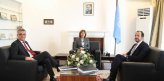 Ολοκληρώθηκε η κοινή συνάντηση ΠτΔ-Έρχιουρμαν υπό Ολγκίν Πρόεδρος της Δημοκρατίας – Κοινή σ