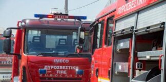 Υπό έλεγχο φωτιά μεταξύ Πισσουρίου και Αλέκτορας Pyrosvestiki