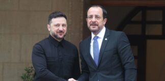 Έφθασε στο Προεδρικό ο Ζελένσκι – Τον υποδέχθηκε ο ΠτΔ (ΦΩΤΟ) Xristodoulidis zelensky