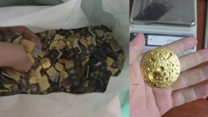 Sim chip gold