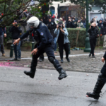 Συγκρούσεις φοιτητών στο Βέλγιο με την αστυνομία