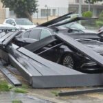 Καταπλακώθηκε όχημα από πτώση σιδεροκατασκευής λόγω κακοκαιρίας στην Πάφο