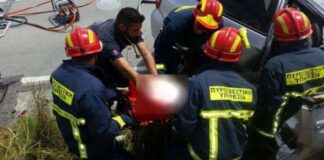 Απεγκλωβίστηκε οδηγός έπειτα από τροχαίο στον Πρωταρά